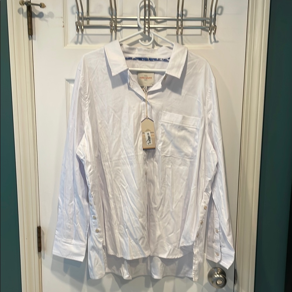 Casa Cabana white buttondown shirt
